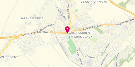 Plan de Lisbeth Coiffure, 7 Rue Delezay, 39150 Saint-Laurent-en-Grandvaux