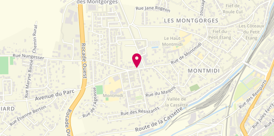 Plan de Exclusif Coiffure, 162 Rue Georges Guynemer, 86000 Poitiers