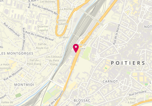 Plan de Mus Coiffure, 12 Boulevard Pont Achard, 86000 Poitiers