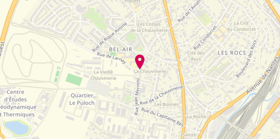 Plan de Elegance Coiffure, 71 Rue Jean Mermoz, 86000 Poitiers