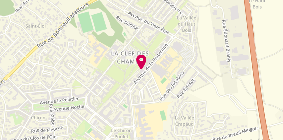 Plan de La Petite Coupe, 9 avenue de la Fraternité, 86000 Poitiers