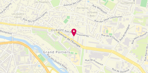 Plan de Mo'tifs Coiffure, 32 Rue Couronneries, 86000 Poitiers