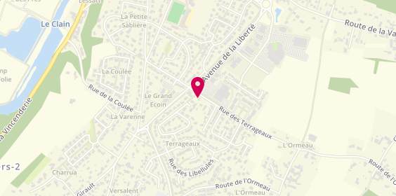 Plan de Enseigne : Clin d'Oeil Coiffure, 26 Rue des Terrageaux, 86180 Buxerolles