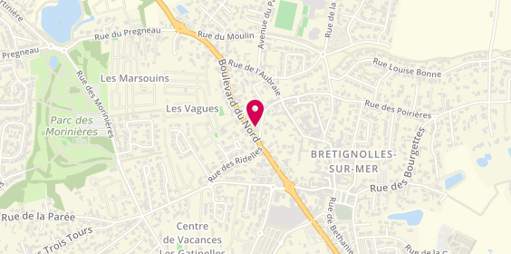 Plan de At.titude Coiffure, 21 Boulevard du N, 85470 Bretignolles-sur-Mer