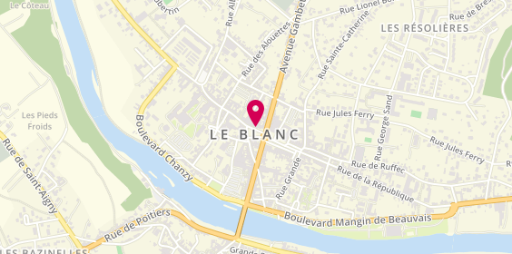 Plan de Birch Barber, 12 place André Gasnier, 36300 Le Blanc