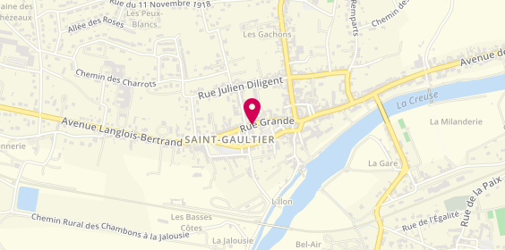 Plan de Coiffure Chant Hugue, 91 Rue Grande, 36800 Saint-Gaultier