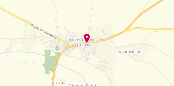 Plan de De Mèche Avec Vous, 14 Route de Bourges, 36400 Thevet-Saint-Julien