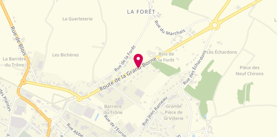 Plan de Sylvie Coiffure, 14 Route Grand Borne, 36300 Le Blanc