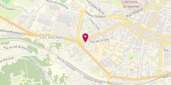 Plan de Dali Coiffure, 45 Rue des Écoles, 39000 Lons-le-Saunier