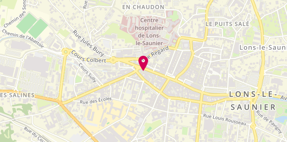 Plan de Bgf Coiffure, 37 Rue Lecourbe, 39000 Lons-le-Saunier