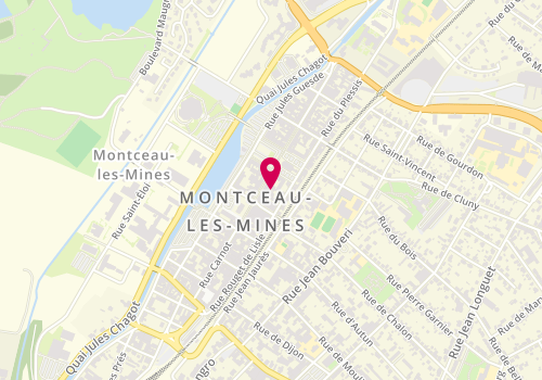 Plan de Digital Coiffure, 3 Rue Carnot, 71300 Montceau-les-Mines