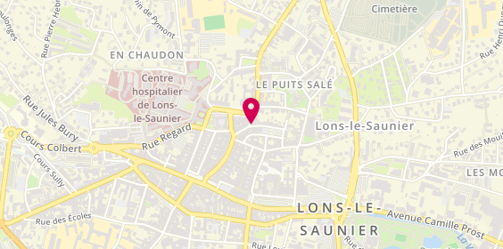 Plan de Pixy Coiffure, 3 Rue du Commerce 1 Et, 39000 Lons-le-Saunier
