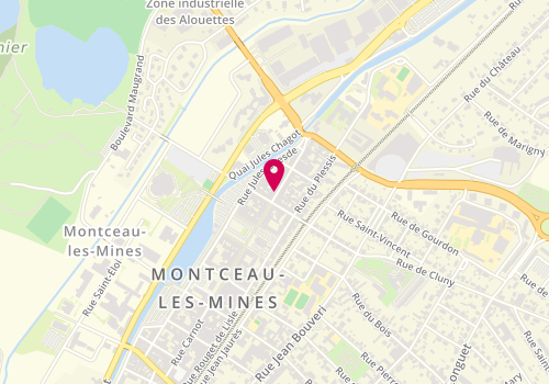 Plan de Coiffeur Hommes-Barbier-L’Atelier de Sève-Montceau-Les-Mines, 26 Rue de la République, 71300 Montceau-les-Mines