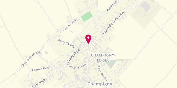 Plan de Coiff' et Moi, 1 Rue de la Paix, 86170 Champigny en Rochereau