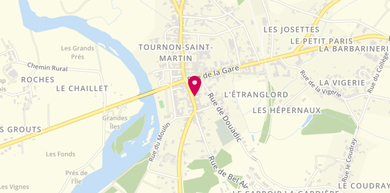 Plan de Arno Coiff, 13 Rue Grande, 36220 Tournon-Saint-Martin