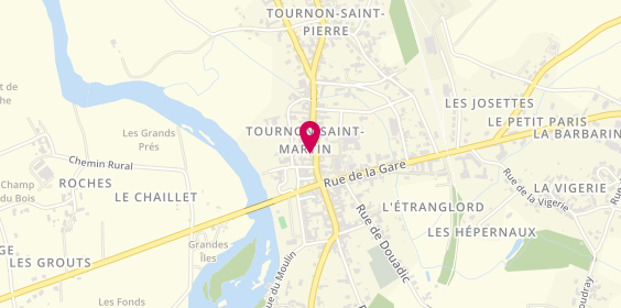 Plan de Le Ciseau de Pauline, 15 Rue de la Mairie, 36220 Tournon-Saint-Martin