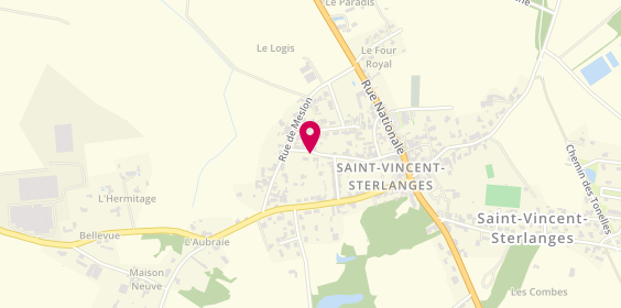 Plan de BLANCHARD Clarisse, 27 Rue de l'Eglise, 85110 Saint-Vincent-Sterlanges