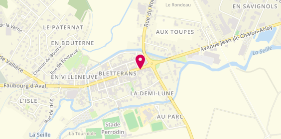 Plan de Racine Carré, 10 Rue Louis le Grand, 39140 Bletterans