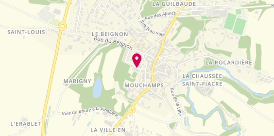 Plan de Bérengère Coiffure, 27 Rue des Jardins, 85640 Mouchamps
