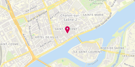 Plan de Yseal Coiffure, 27 Rue du Châtelet, 71100 Chalon-sur-Saône