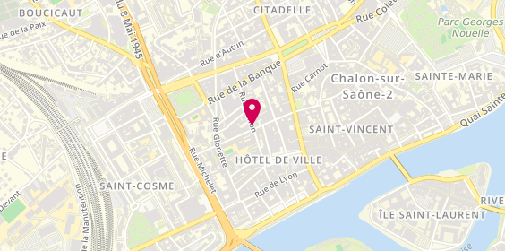 Plan de Viviane Coiffure, 24 Rue de Thiard, 71100 Chalon-sur-Saône