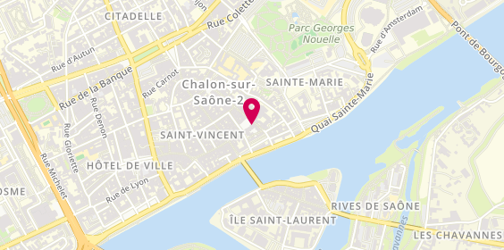 Plan de L'Atelier Privé, 3 place Saint-Vincent, 71100 Chalon-sur-Saône