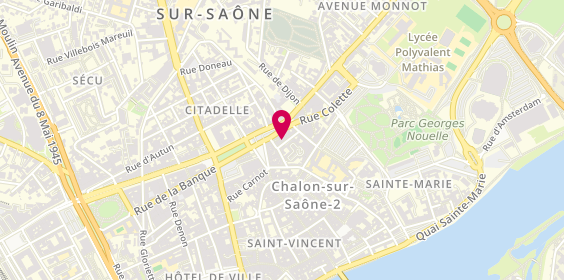 Plan de Franck Provost, 40 Place de Beaune, 71100 Chalon-sur-Saône