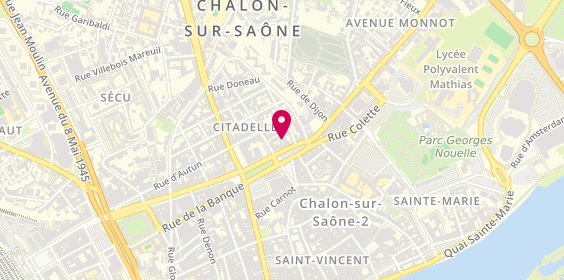 Plan de MASSON Odile, 29 Place de Beaune, 71100 Chalon-sur-Saône