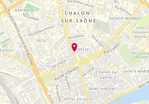 Plan de Côté Coiffure - Camille Delepierre, 8 Rue de la Citadelle, 71100 Chalon-sur-Saône