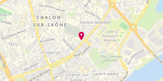 Plan de French Barber, 6 Rue de Belfort, 71100 Chalon-sur-Saône