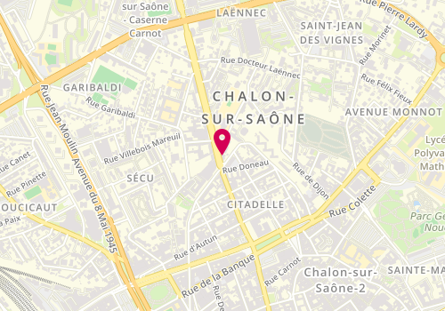 Plan de Mill'coiffure, 8 avenue de Paris, 71100 Chalon-sur-Saône