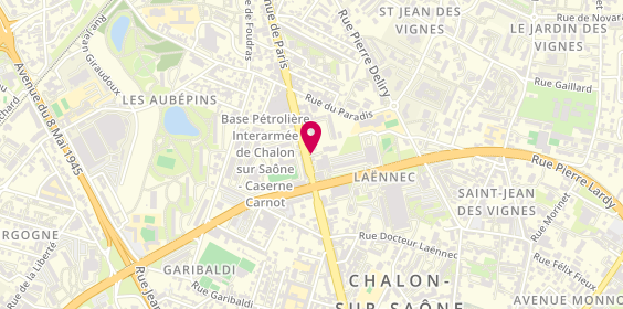 Plan de Adem Coiff, 78 avenue de Paris, 71100 Chalon-sur-Saône