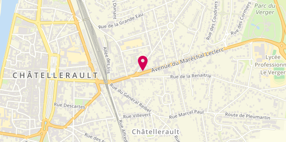 Plan de Bouniot Coiffeurs Créateurs, 33 avenue du Maréchal Leclerc, 86100 Châtellerault