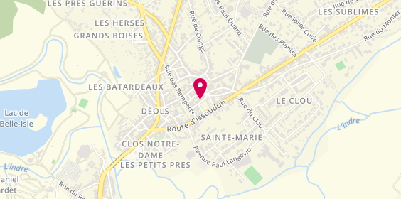 Plan de ML3 Coiffure, 11 Rue Marat, 36130 Déols