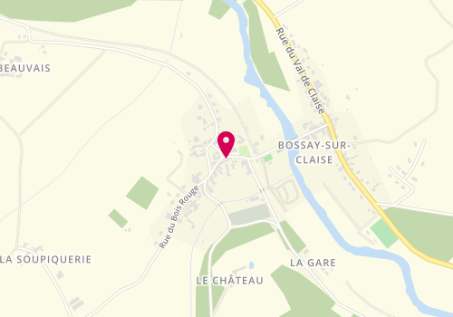 Plan de HENRY Nathalie, 3 place de l'Église, 37290 Bossay-sur-Claise