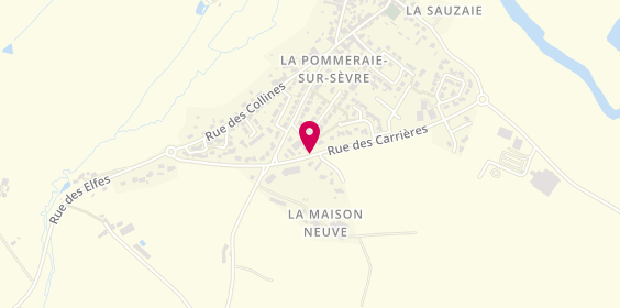 Plan de Acajou Coiffure, 5 Rue des Carrières, 85700 Sèvremont
