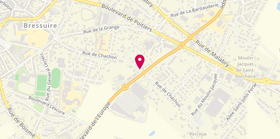 Plan de Coiff et Co, 66 Rue de Chachon Boulevard de l'Europe, 79300 Bressuire