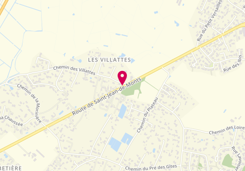 Plan de Mallaury Coiffeuse A Domicile, 224 Route Saint Jean de Monts, 85300 Challans