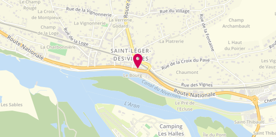 Plan de Gaelle Coiffure, 32 Route Nationale, 58300 Saint-Léger-des-Vignes