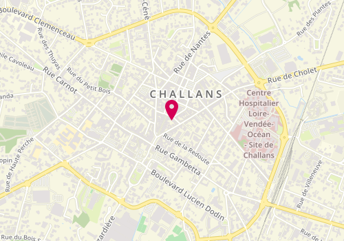 Plan de DK Barber Challans, 5 Rue de la Paix, 85300 Challans