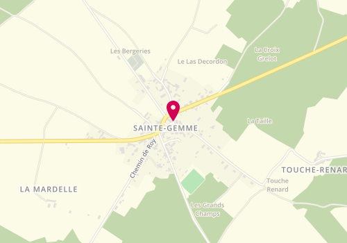 Plan de PEROT Valérie, 3 Place Eglise, 36500 Sainte-Gemme