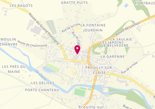 Plan de Salon Marie-Noelle, 29 place des Halles, 37290 Preuilly-sur-Claise