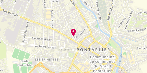 Plan de Mil' Coupes, 6 Rue de Besançon, 25300 Pontarlier