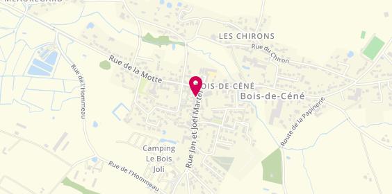 Plan de Blandine Coiffure, 6 Rue Jan et Joël Martel, 85710 Bois-de-Céné