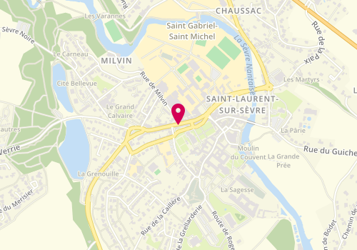 Plan de L'Atelier Créa'tif, 49 Rue du Calvaire, 85290 Saint-Laurent-sur-Sèvre