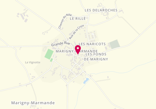 Plan de Jenny coiff, 7 Rue de l'Église, 37120 Marigny-Marmande