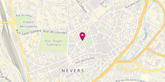 Plan de R L Coiffure, 10 Rue Gambetta, 58000 Nevers