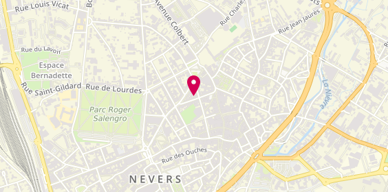 Plan de Janez Coiffure, 10 Rue de Remigny, 58000 Nevers