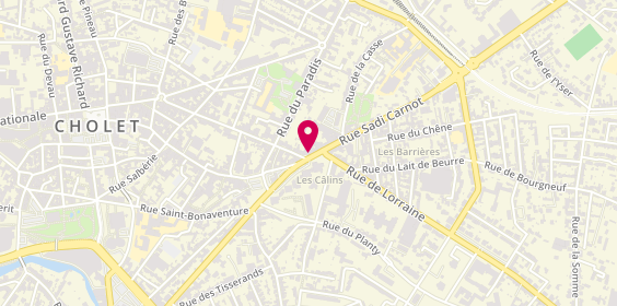 Plan de Asswane Coiffure, 7 Rue Sadi Carnot, 49300 Cholet