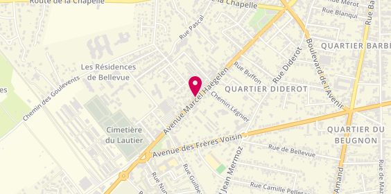 Plan de LM Coiffure, 82 avenue Marcel Haegelen, 18000 Bourges